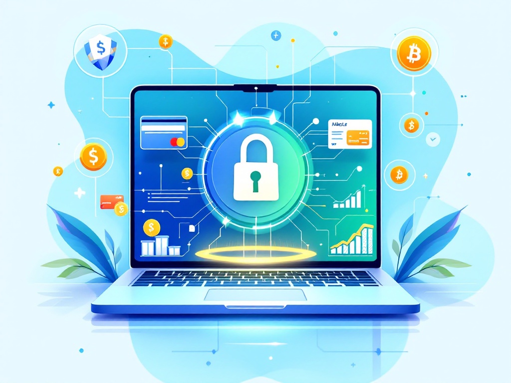 Secure online payment illustration
